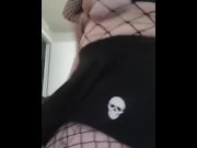 Preview 2 of Riding my bf in a skirt and fishnets