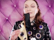 Preview 2 of ASMR: black nitrile gloves hot soundings by Arya Grander - SFW video