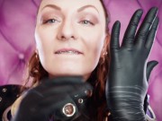 Preview 6 of ASMR: black nitrile gloves hot soundings by Arya Grander - SFW video
