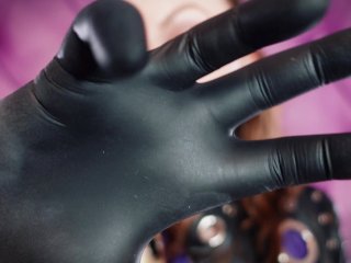 nitrile gloves, arya asmr, fetish gloves, nurse gloves