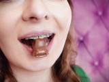 ASMR and close-ups: Giantess Vore Fetish - Eating Cars from chocolate. Braces. (Arya Grander)