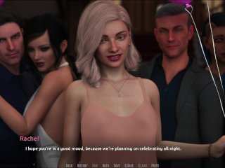 butt, brunette, blonde big tits, hot blonde, visual novel