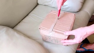 Dragon Dildo gift Unboxing and Riding