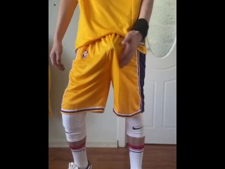 Masturbation show by basketball boy