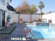 Preview 1 of FACIALS4K Two Guys Blow Multiple Facials All Over Maria Anjel