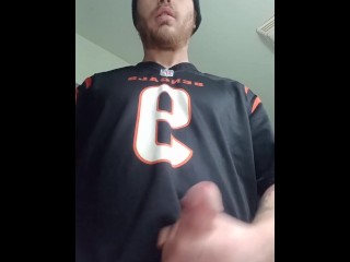 Fantasia De Futebol com a Camisa Dos Bengals