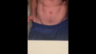 Young horny student got horny and needed to show his cock