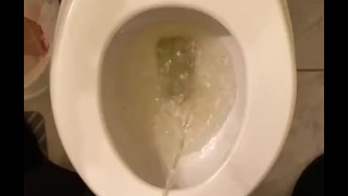 POV Uncut cock morning piss