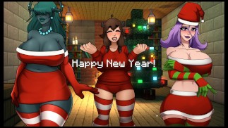 HornyCraft [Minecraft Parody Hentai game PornPlay ] Ep.22 a happy lunar year with three hot girls