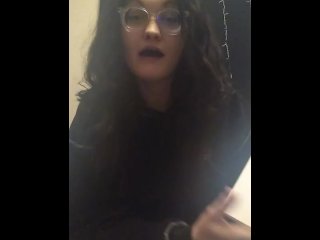 female orgasm, vertical video, solo girl, brunette