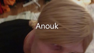 Anouk - Sleazy deepthroat sperma slikken en hardcore anale fisting scène - Volledige film