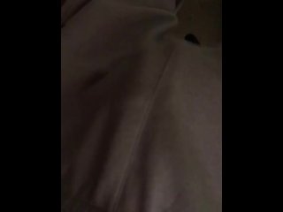 rubbing my dick with the door open