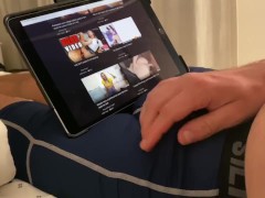 Preview! Cumming in my underwear in my stepsister’s bed watching porn dirty talk moaning huge sticky