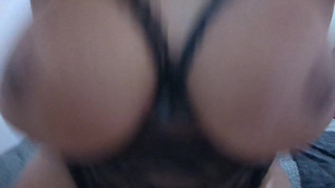 Bouncing my PERFECT DOUBLE D TITS while fucking  POV
