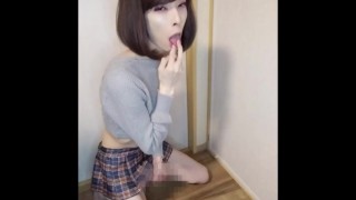 Miniskirt Ejaculation And Masturbation By A Boy's Daughter