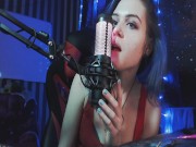 Preview 1 of ASMR SLOW + GENTLE LICKING 👅 + Deep Breathing 😮‍💨 (Relaxing Mouth Sound) 💦