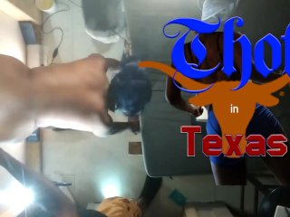 Thot in Texas - Interracial Fuck At the Gloryhole