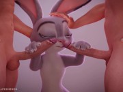 Preview 1 of Judy Hopps enjoyed 2 dicks