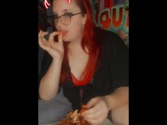 Cum for Me Baby in 5...4...3... Hot MILF eats wings while instructing you to CUM HARD.
