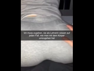 German Teacher let Student fuck her on Snapchat