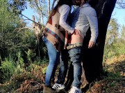 Preview 5 of My wife gives me a huge blowjob in the forest
