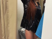 Preview 2 of MyRedFoxGirl Couldn't Resist and Made hot Blowjob in a Fitting Room