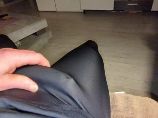 reality, try not to cum, german, cum on clothes