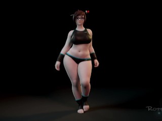 Mei Sexy Walk 3d Animated Clothed Version