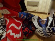 Preview 6 of Cumshot on BFs face in MX Gear