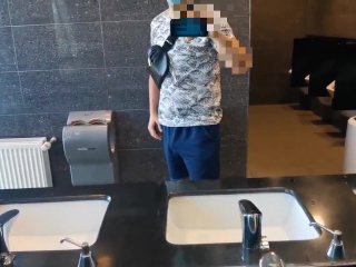 Play with my dick in airport WC