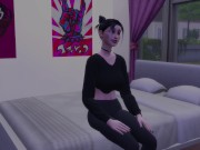 Preview 1 of Teen Slut Used by Old Man in Front of Boyfriend - DDSims