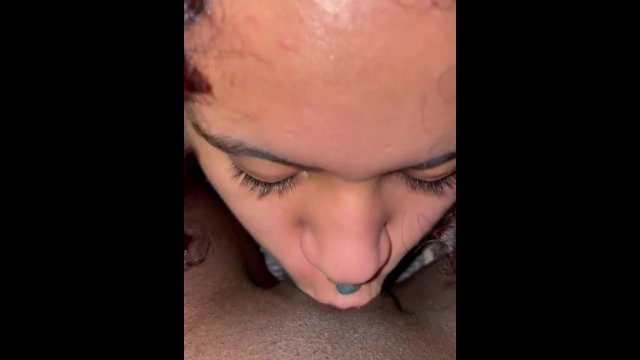 Latina lesbian eats her Ebony GF’s chocolate pussy!