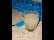 Preview 2 of Few frozen loads that I thawed and making special cum cubes for wife’s drink