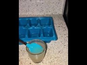 Preview 6 of Few frozen loads that I thawed and making special cum cubes for wife’s drink
