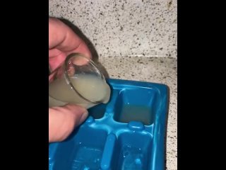 frozen cum play, cumshot, frozen cum, sperm