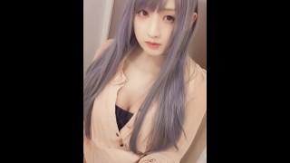 個撮 男の娘がカメラに股間をスリスリしてからオナニーする動画