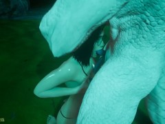 White lizard with two cocks fucks a model under the moonlight Wild Life - Screenshot 3 of 16 - Video Game Sex