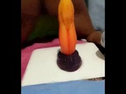 Preview 4 of Bad dragon orochi in videocall with daddy P (SD)