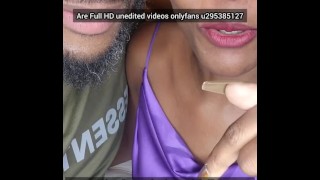 Black casal se masturbando orgasmo cum