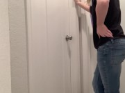 Preview 6 of Locked out Girl SOAKS Jeans
