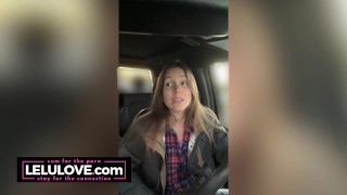Babe se masturba sobre la vida personal mientras conduce un camión grande por la ciudad - Lelu Love