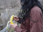 Preview 1 of I cheated on my girlfriend by slipping on a banana skin!!