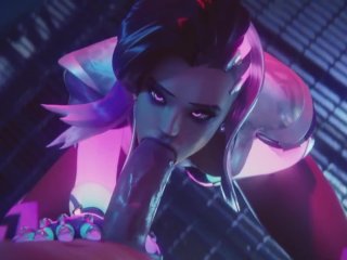 sombra, overwatch pmv, symmetra, anime