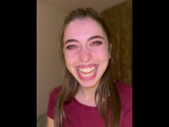 Exited Ahegao face by tiny Brazilian girl - Screenshot 3 of 16 - Eye Rolling