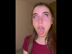 Exited Ahegao face by tiny Brazilian girl - Screenshot 4 of 16 - Small And Tiny