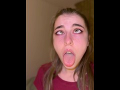 Exited Ahegao face by tiny Brazilian girl - Screenshot 7 of 16 - Ahegao Face