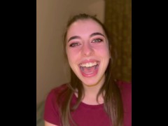 Exited Ahegao face by tiny Brazilian girl - Screenshot 8 of 16 - Eye Rolling