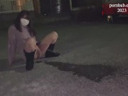 Preview 4 of Full-throttle pee in the parking lot, no matter when people come