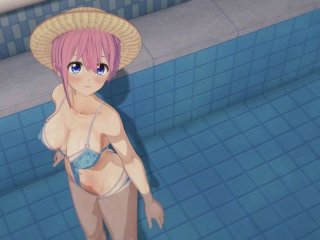 big tits, ichika nakano, anime, moaning