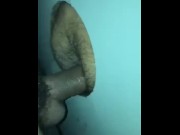 Preview 1 of Fucking bare in the glory hole  with my husband Creampied